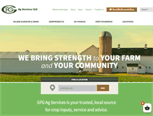 Tablet Screenshot of gfgagservices.com
